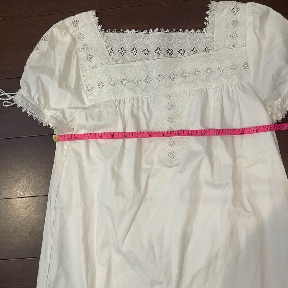 nwt madewell medium Elegant White Eyelet Dress sold out - Picture 5 of 7